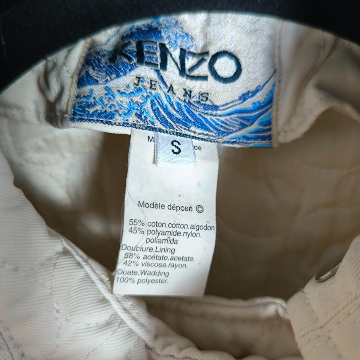 Ensemble matelassé Kenzo Jeans vintage