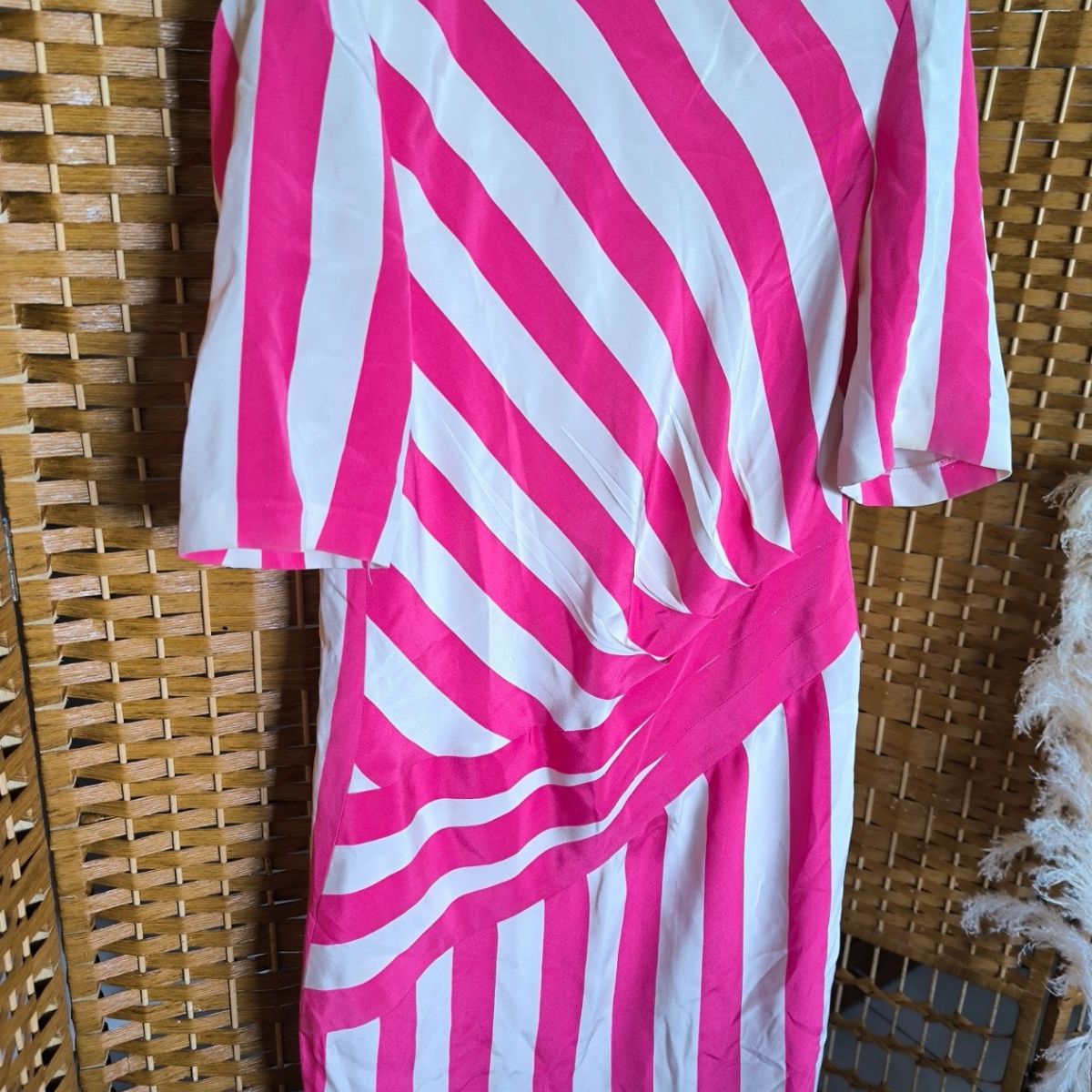 Robe à manches courte vintage en soie Louis Féraud.