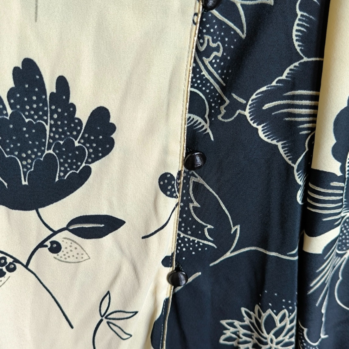Robe longue japonisante vintage