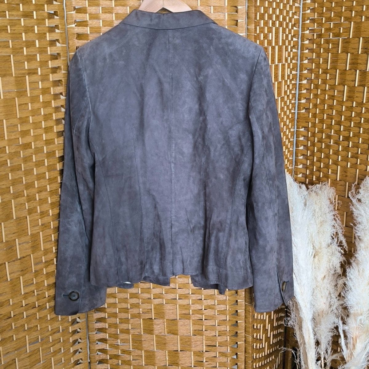 Veste en suede et soie Salvatore Ferragamo.