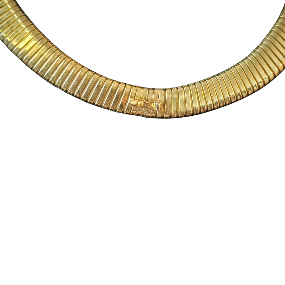 Collier vintage maille oméga Cascio