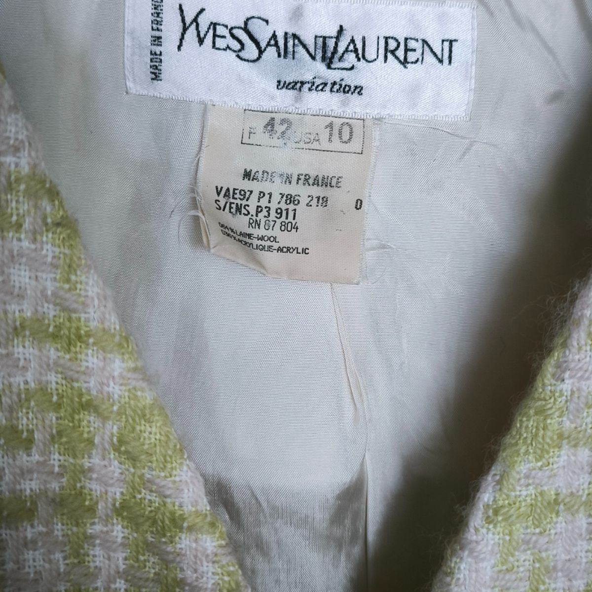 Ensemble tailleur vintage Yves Saint Laurent vintage