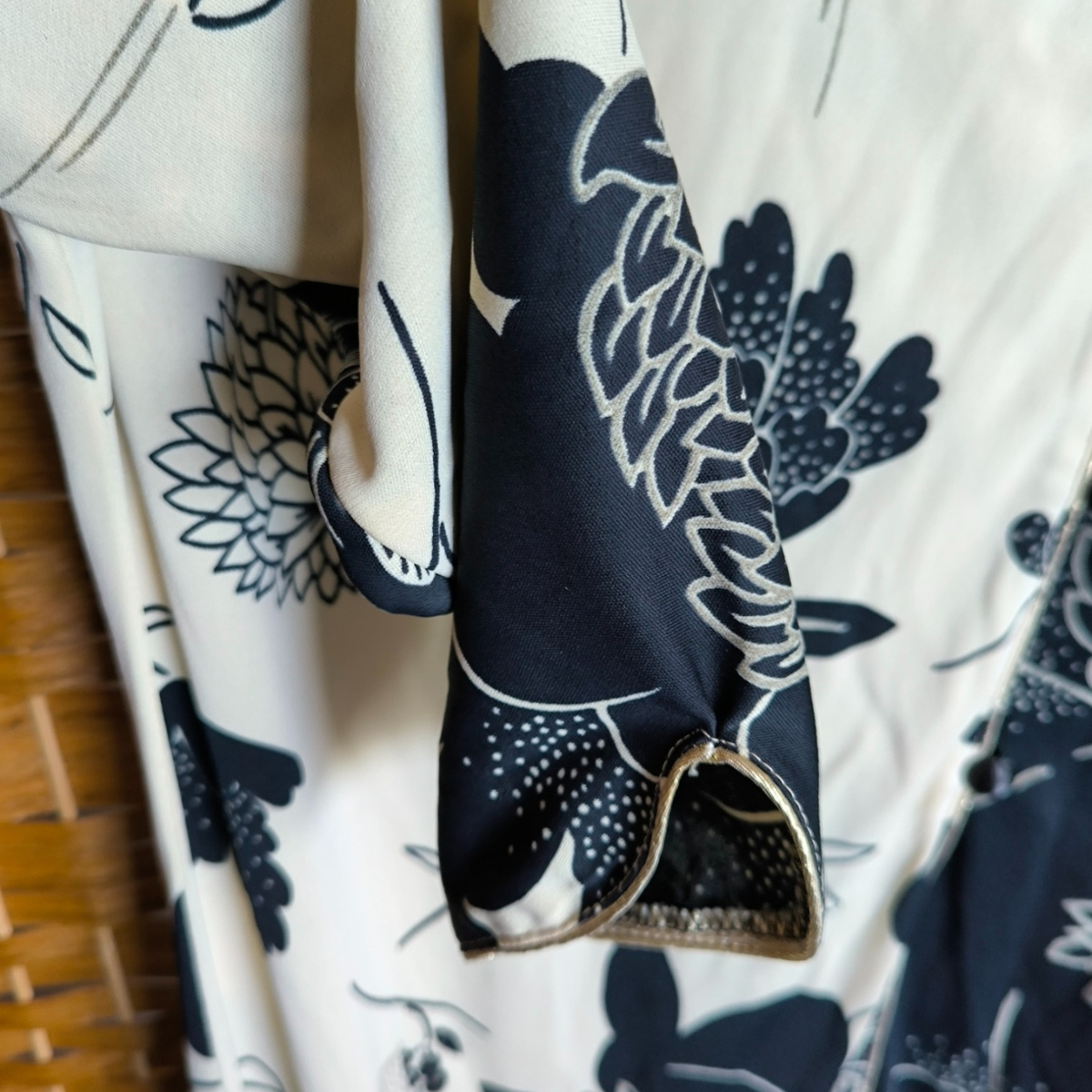 Robe longue japonisante vintage