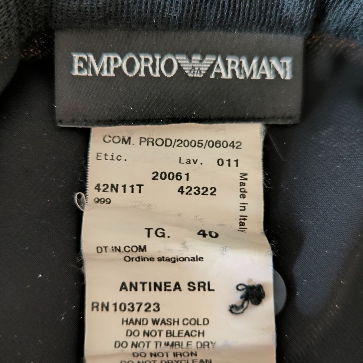 Jupe plissée à chevron Emporio Armani