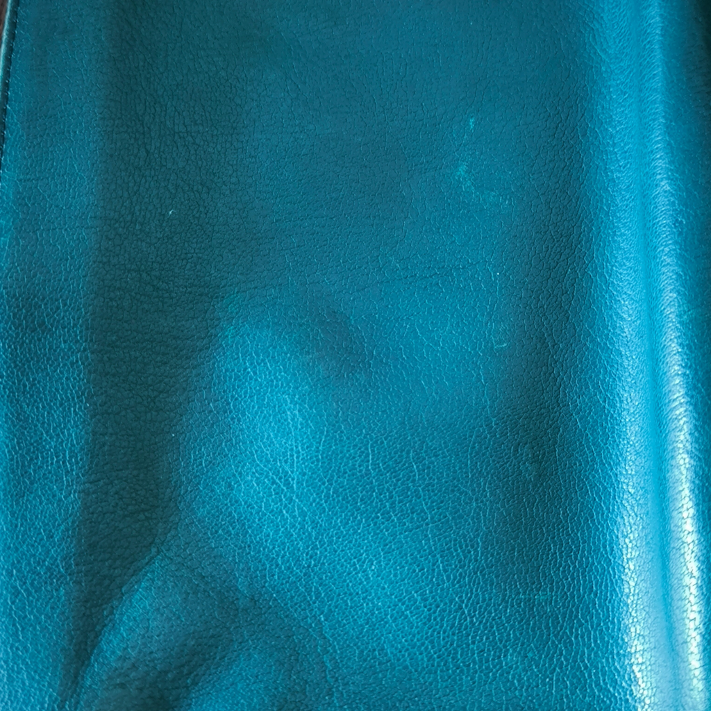 Sac à bandoulière en cuir vert sombre vintage