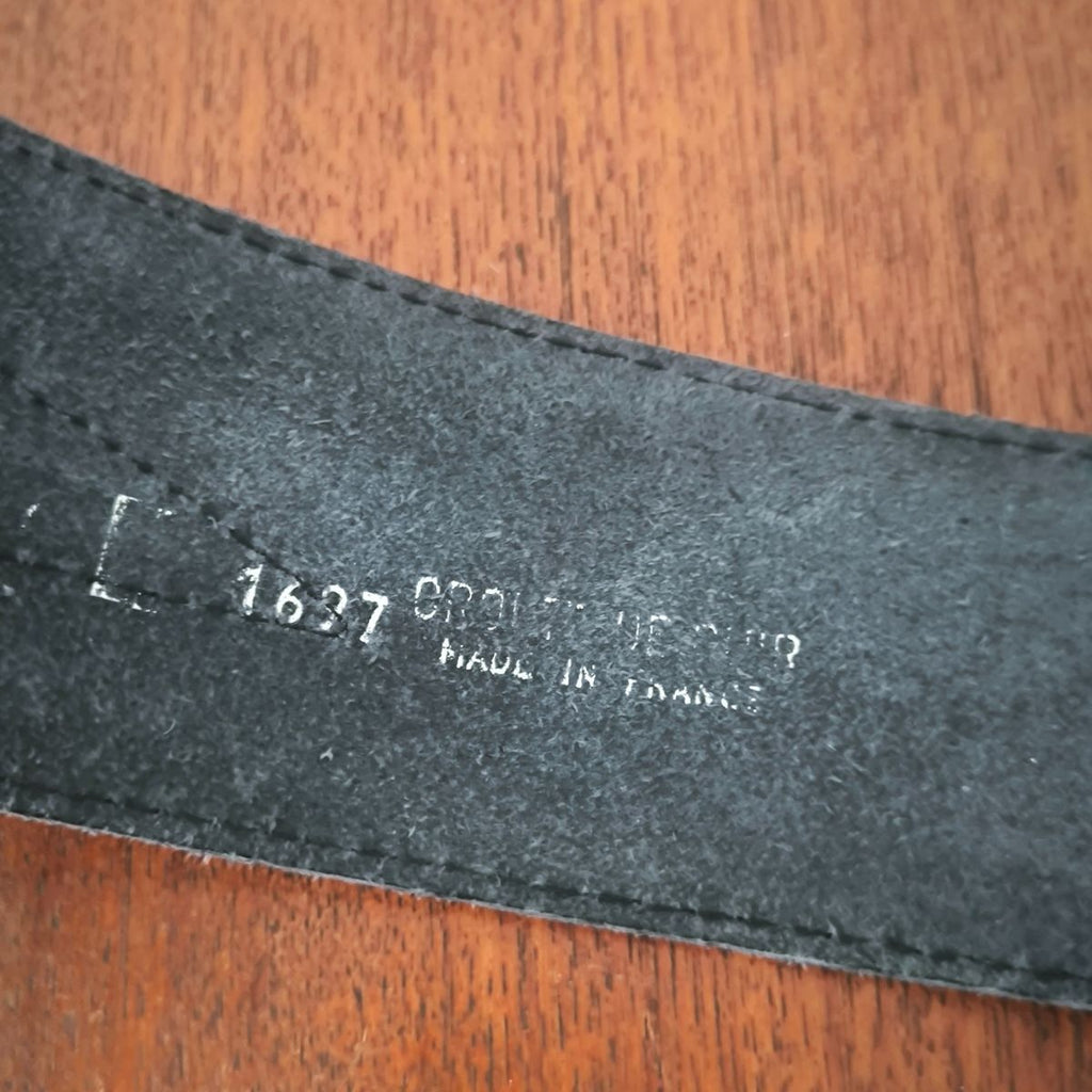 Ceinture cloutée aux tigres vintage