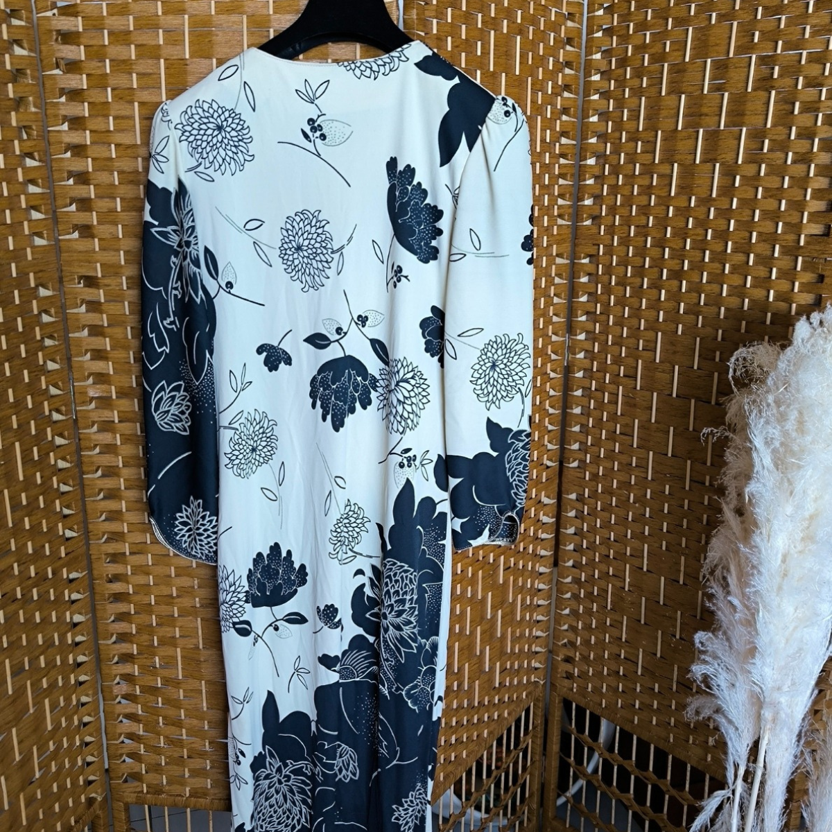 Robe longue japonisante vintage