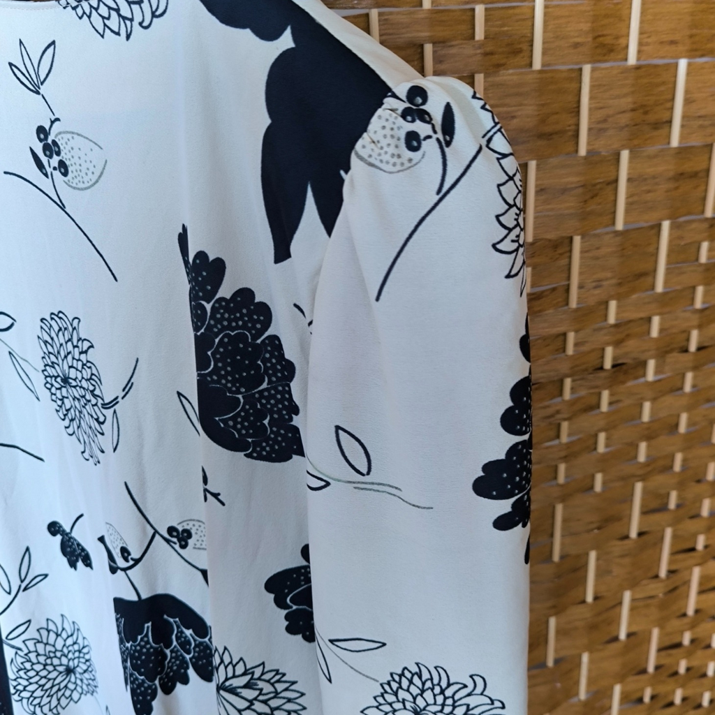 Robe longue japonisante vintage