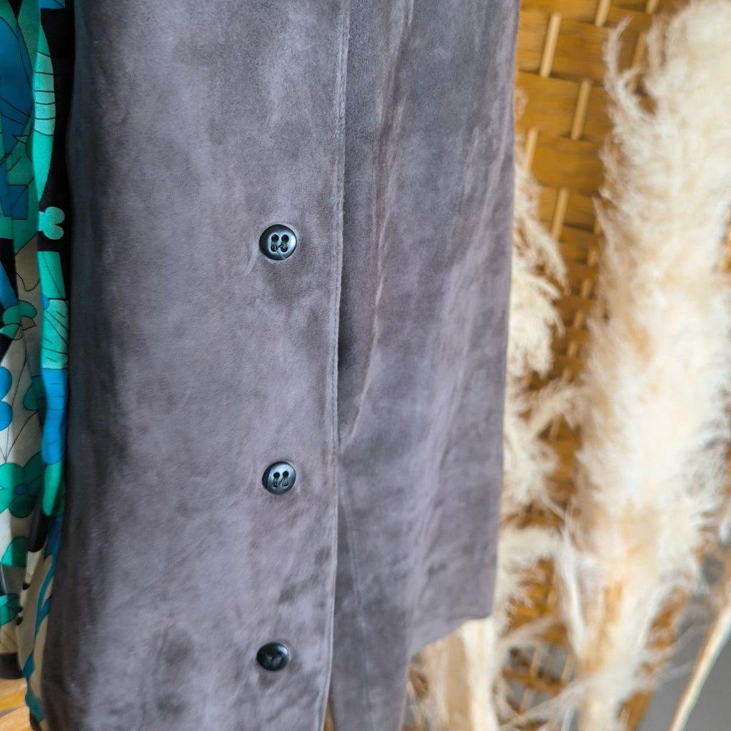 Veste en suede et soie Salvatore Ferragamo.